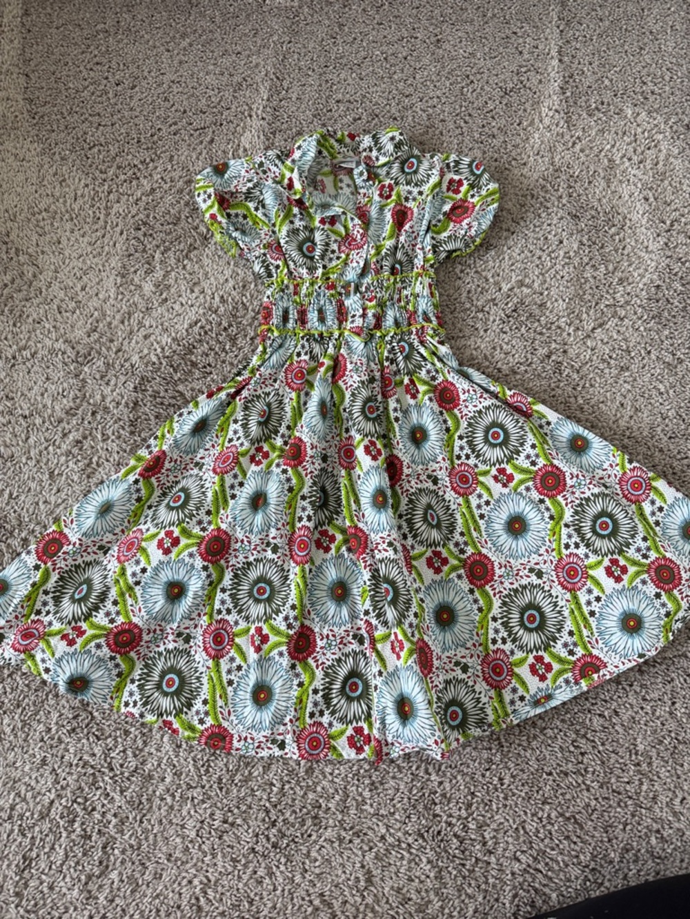 Maria Elena Floral Retro Kids Dress